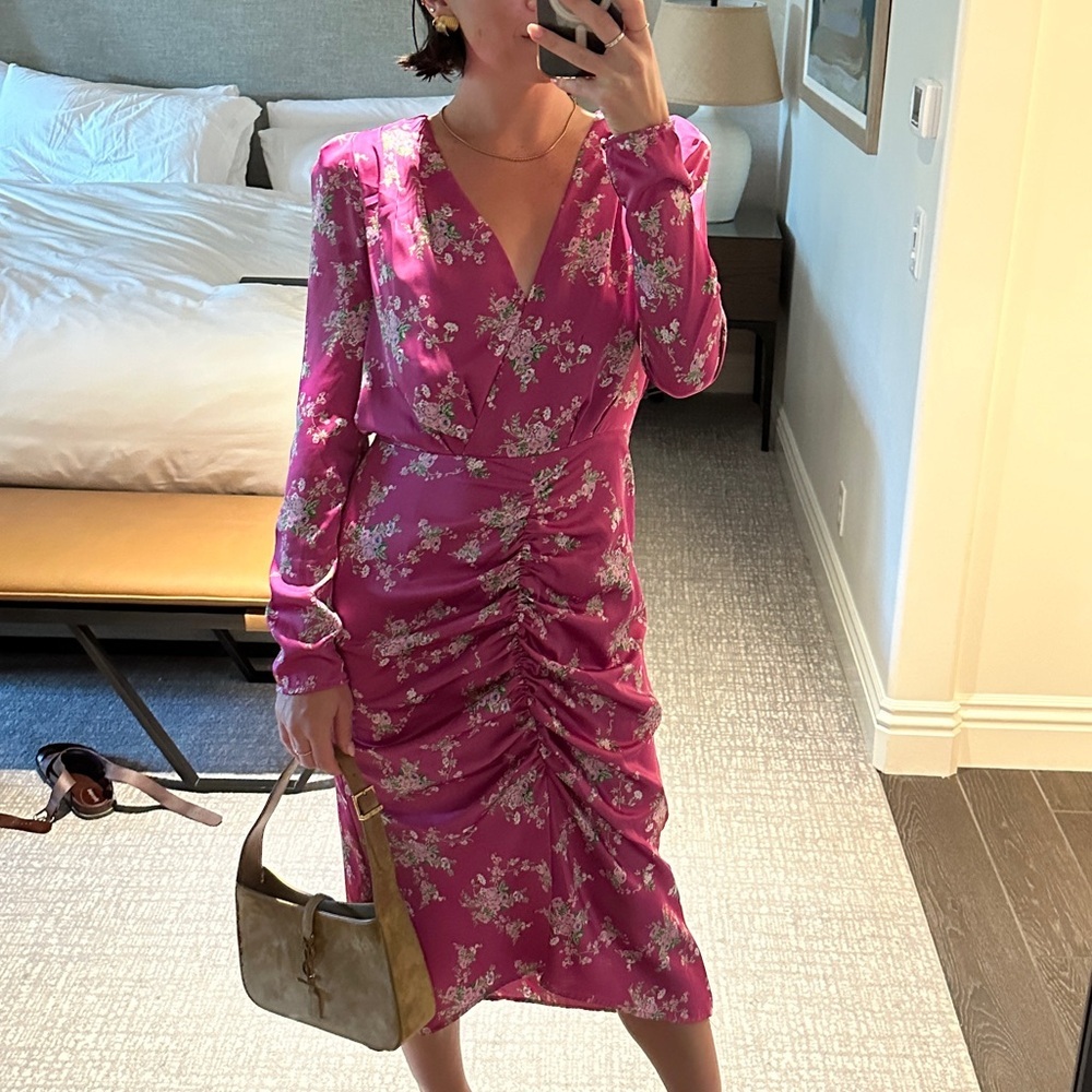 Wayf Floral Pink Dress - size small - Picture 4 of 4